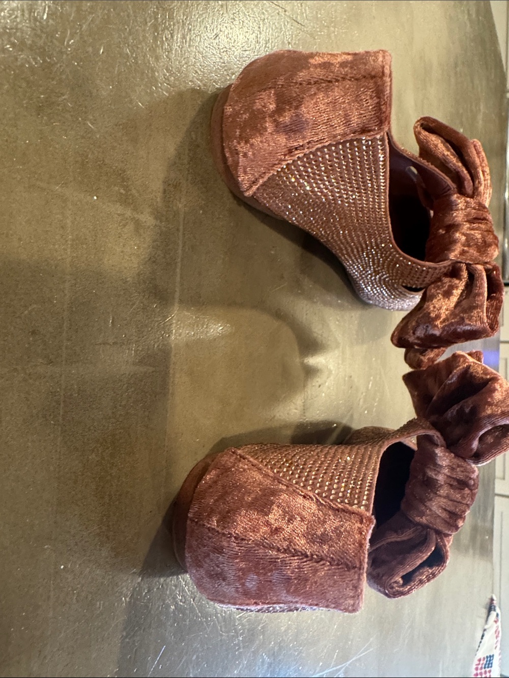Sparkly Bow Flats - Picture 3 of 11